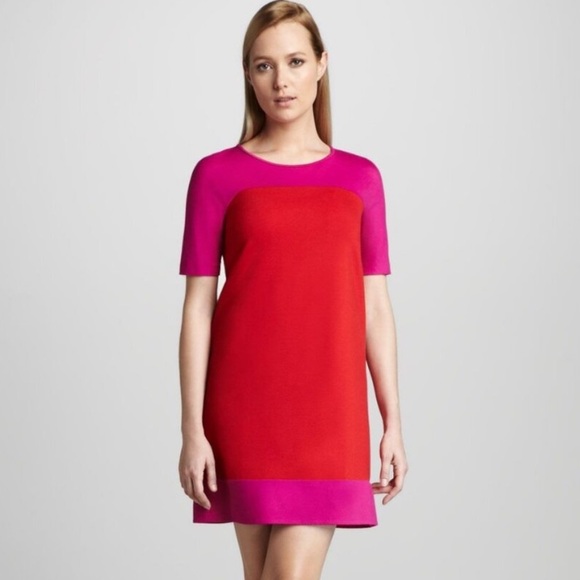 kate spade Dresses & Skirts - Kate Spade Raquel Red and Pink Short Sleeve Mini Dress